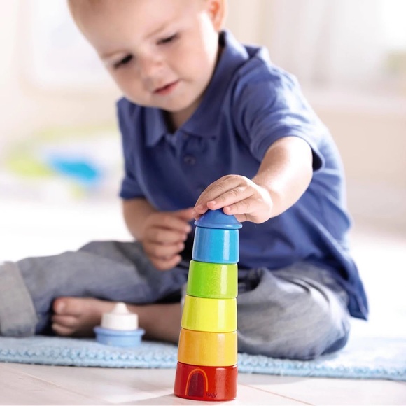 HABA Lighthouse Stacking Game - Picture 1 of 5